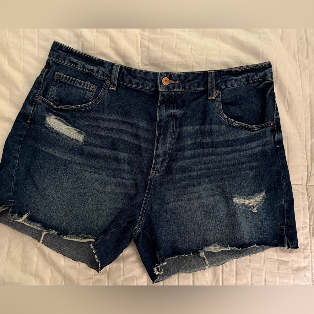 Women's Distressed Denim Shorts